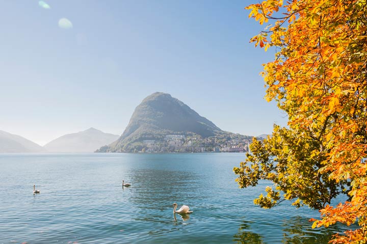 Aktivitäten in Lugano im Herbst