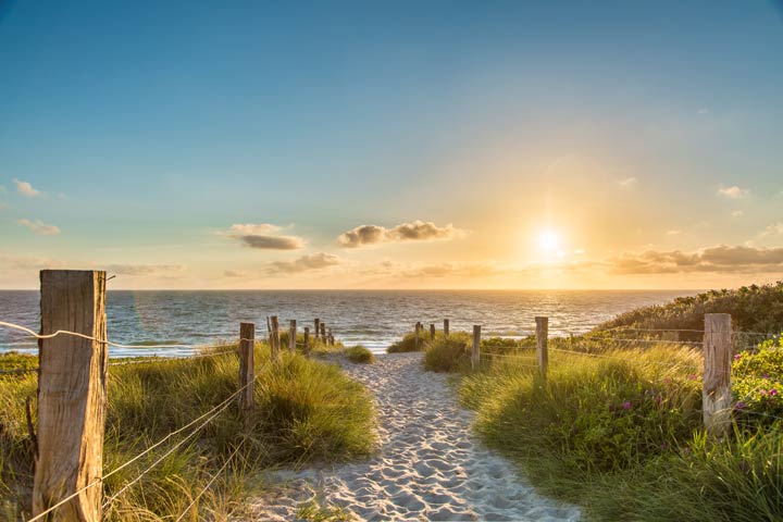 Kilometerlange Strände an der Ostsee