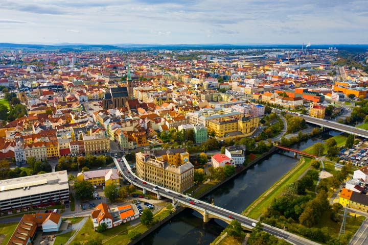 Pilsen im westlichen Böhmen
