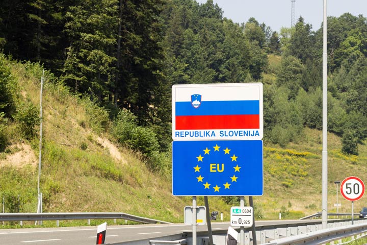 Grenze zu Slowenien
